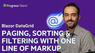 Paging Sorting amp Filtering with one line of markup  Telerik UI for Blazor DataGrid Demo [upl. by Elleda732]