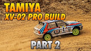 Tamiya XV02 Pro Online Video Build  Part 2 [upl. by Ejroj]