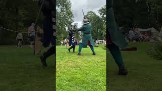 Reenactment of 13th century knights battle medievalreenactment medievalcombat history england [upl. by Dnomal]