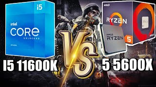 RYZEN 5 5600X VS I5 11600K QUAL O MELHOR NA MINHA OPINIÃO [upl. by Sufur]