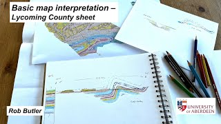 Basic map interpretation  Lycoming County sheet [upl. by Kassandra]