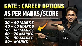 GATE  Career Options as per Marks  Score wise  GATE Marks Vs Rank [upl. by Onifled599]