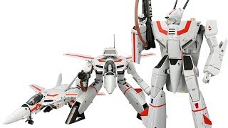 Bandai DX VF1 Fighter GERWALK Battroid Transformation [upl. by Isaacs593]