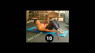 15 second heel touches Ho to do abs heel touches exercise [upl. by Elohc]