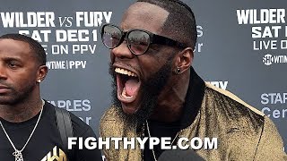 DEONTAY WILDER PREACHES ON quotCOWARDquot ANTHONY JOSHUA AND quotINTRUDERquot TYSON FURY UNLEASHES WAR CRY [upl. by Sexton]