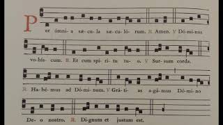 Preface of the Nativity  Chant practice video for TLM Missa Cantata [upl. by Annaeerb275]