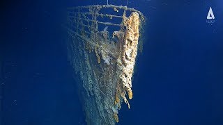 New underwater footage shows Titanic wreck deteriorating [upl. by Nahte]