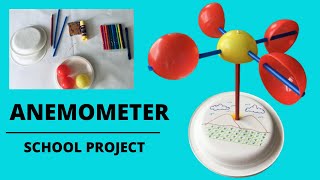 How to Make an Anemometer  DIY Anemometer  School Project  Easy Steps in Making an Anemometer [upl. by Pickard]