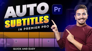 Auto Animated Subtitles in Premiere Pro  Premiere Pro Tutorial  Animated Subtitles [upl. by Katey]