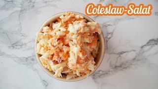 ColeslawSalat  Vegetarische Rezepte  KimsKrams [upl. by Annaeel]