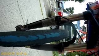 Sr Suntour XCR Air Suspension Fork Review and road ride in the city of new york [upl. by Gamber]