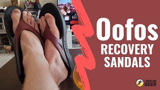 Oofos Recovery Footwear Review  Ooriginal Sports Sandal [upl. by Vittorio835]