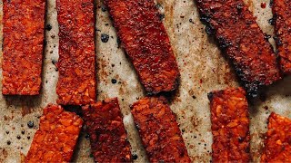 Easy Tempeh Bacon  Minimalist Baker Recipes [upl. by Yuhas289]