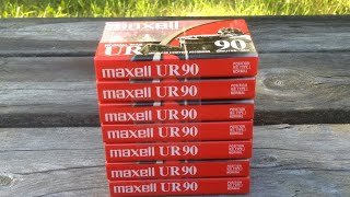 Maxell UR90 Audio Cassette Tapes Review [upl. by Gutow]