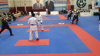 HASAN ARSLAN  EREN ADİL YILMAZER ADANA TÜRKİYE KARATE ŞAMPİYONASI 75 KG BÜYÜKLER [upl. by Ramuk861]