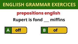 Prepositions  English Grammar Exercise [upl. by Burdelle]