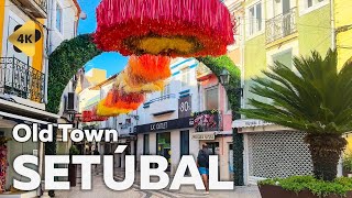 ⁴ᴷ Walking Tour  🇵🇹 Setubal Old Town Portugal [upl. by Adniled]