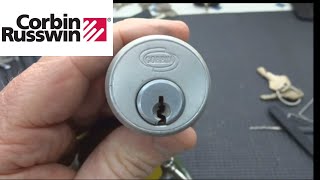 274 Corbin Mortise Cylinder Lock Picked Open amp Gutted [upl. by Irehs]