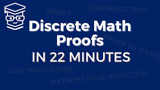 Discrete Math Proofs in 22 Minutes 5 Types 9 Examples [upl. by Nabila]