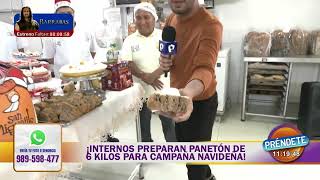 Internos de Penal Castro Castro crean panetón de 6 kilos por Navidad [upl. by Bea694]