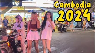 Phnom Penh Cambodia night life 2024  Happy New Year [upl. by Yssenhguahs]