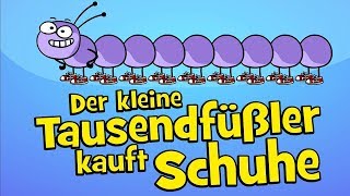 ♪ ♪ Kinderlied Tausendfüßler  Der kleine Tausendfüßler kauft Schuhe  Hurra Kinderlieder [upl. by Savvas]