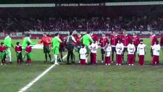 Hymn Polski przed meczem Polska  Bułgaria 20 03032010 [upl. by Bloem]