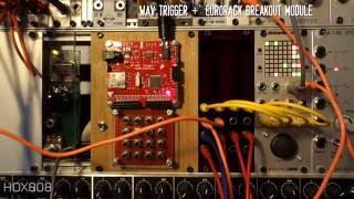 Sparkfun Wav Trigger as Eurorack Module with 16 sockets  Pittsburgh Game System Modular Sampler [upl. by Rosetta]