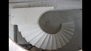 Curved concrete stairs [upl. by Wilmer]