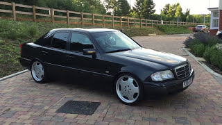 Mercedes Benz C230 Kompressor W202 Black E55 AMG wheels [upl. by Atiuqahs]