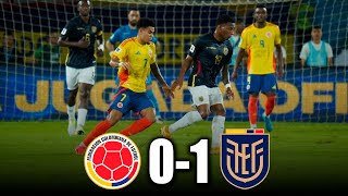 COLOMBIA vs ECUADOR 01  GOLES y RESUMEN del PARTIDO  eliminatorias sudamericanas [upl. by Peih]