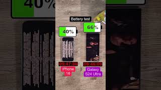 The iPhone 16 has a great battery life but how does it compare with the Samsung Galaxy S24 Ultra [upl. by Trstram]