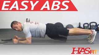 Easy Abs Workout for Beginners  HASfit 5 Minute Quick Abs  Easy Stomach Abdominal Exercises [upl. by Tila337]