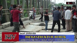 Jembatan Sei Air Tenang Terancam Roboh Ke Wisata Tangkahan [upl. by Erda]