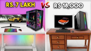 EXPENSIVE VS CHEAP GAMING PC SETUP [upl. by Ludlow286]