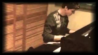 Logan Lerman Playing Piano [upl. by Ariay]