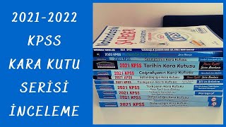 KARA KUTU Serisi 2021 İnceleme TÜM SET  TÜRKÇE MATEMATİK GEOMETRİ TARİH COĞRAFYA VATANDAŞLIK MANTIK [upl. by Durkin29]