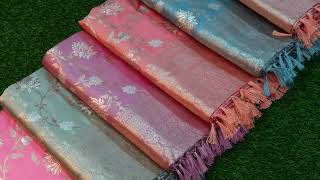 Katan Saree Collection  Party Wear Sarees  Katan Silk Saree Review  Silk Sarees  PREMJoy [upl. by Abrahams]