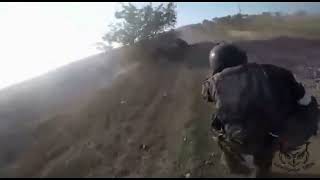 Russian recce patrol ambushed in Ukraine [upl. by Ellerehs]