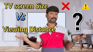 TV screen size Vs ideal viewing distance  ideal tv viewing distance 4K  TV buying guide 2023 [upl. by Anaiviv]