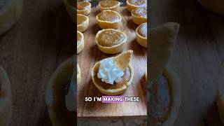 Easy Mini Pumpkin Pies 😋baking easyrecipe pumpkin dessert pie thanksgiving fall fyp shorts [upl. by Ynaffet727]