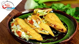 Quesadillas Fritas de Flor de Calabaza [upl. by Suckow622]