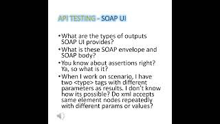 TCS 2  SOAP UI  API Testing  Interview Questions for 1 to 6 yrs  TestingLabsAtoZ [upl. by Otreblide]