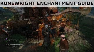 Witcher 3  Best Runewright Enchanting  Guide [upl. by Dreda]