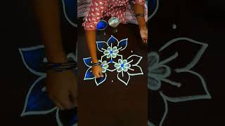 Simple Rangoli Design for 5×3 Dots [upl. by Lesslie713]