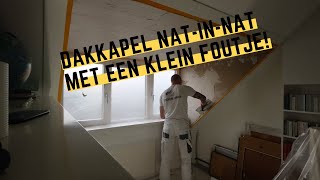 Dakkapel natinnat stucen en ja hoor toch weer een foutje  Stucvlog 60 [upl. by Emerson]