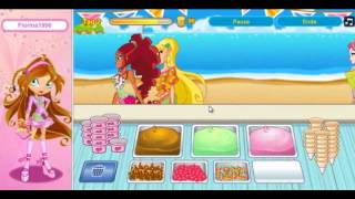 Winx club Gardenia Icecream Shop 14 [upl. by Aerdnna]