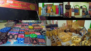 Handlooms amp Handicrafts Expo10 to 30percent offexpo2024vellore handycraftcraft handloom [upl. by Letnohc]