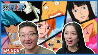 CREW LEARNS ABOUT LUFFY  One Piece Episode 506 Couples Reaction amp Discussion [upl. by Nbi389]