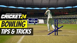 Cricket 24 BOWLING Tips amp Tricks [upl. by Acinorahs726]